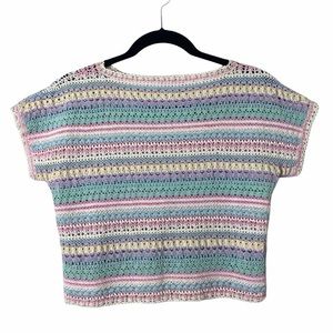 Vintage Knit Crop Top